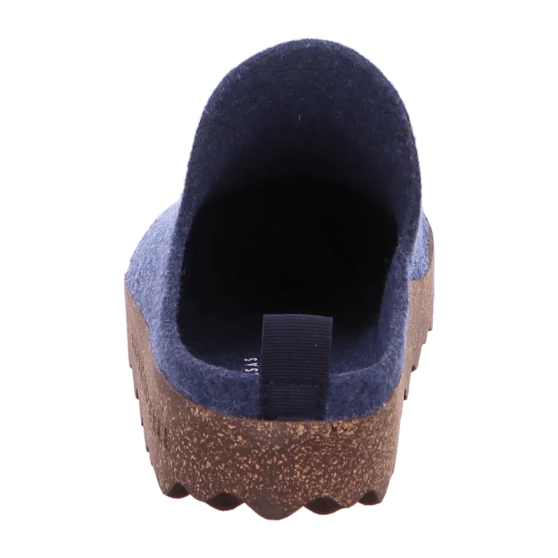 ASPORTUGUESAS ASPORTUGUESAS Come Filzpantoffeln mit Kork-Latex Sohle, Blau, – Produktbild 5 von 8