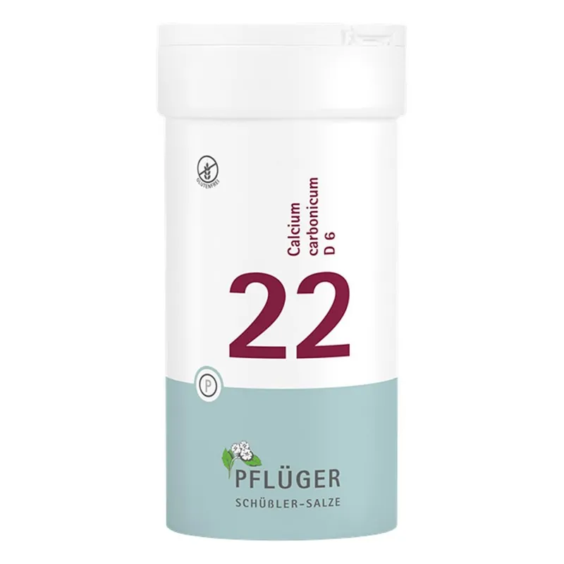 Biochemie Pflüger Schüßler-Salze Biochemie Pflüger 22 Calcium carbonic.D 6 Tbl. – Produktbild 1 von 2