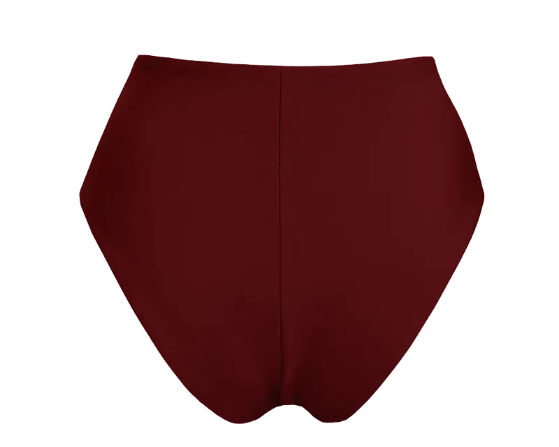 Anekdot Anekdot Damen vegan Skyline High Bikiniunterteil, Dunkelrot, – Produktbild 1 von 2