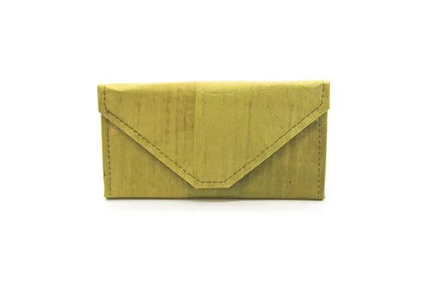 ECOMONKEY ECOMONKEY® Portemonnaie im Envelope Kuvert Design aus Bananenblättern, Gelb, – Produktbild 3 von 4