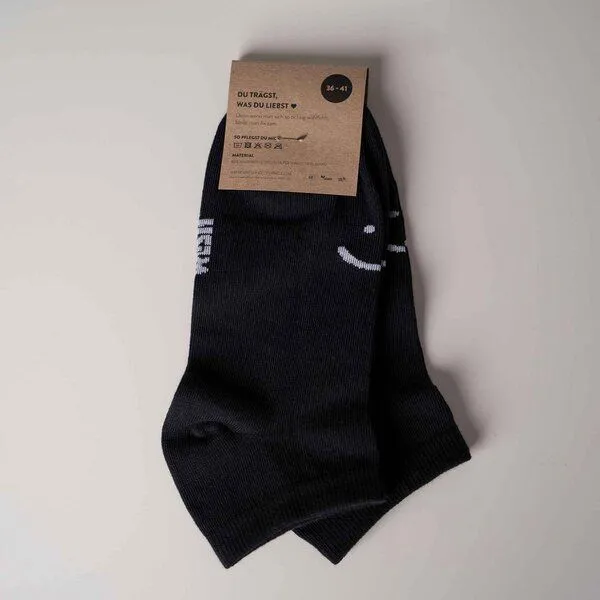 Vresh Clothing Vresh Clothing 2er Pack Sav - Sneaker Socken aus Biobaumwoll-Mix, Schwarz, – Produktbild 3 von 4