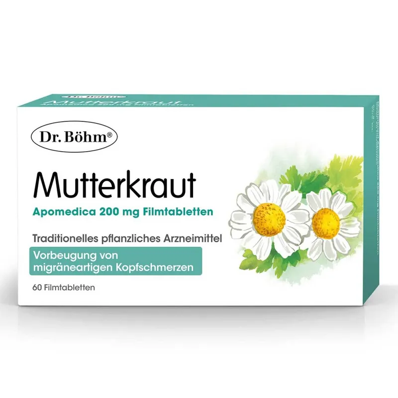 Dr. Böhm Dr. Böhm Mutterkraut Apomedica 200 mg Filmtabletten – Produktbild 1 von 1