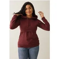 Boob Boob Umstands- und Stillpullover B.Warmer hoodie, Port red, – Produktbild 1 von 1
