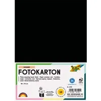 folia folia Fotokarton, 300 g/m², 50 x 70 cm, 10 Bogen, schwarz – Produktbild 1 von 1