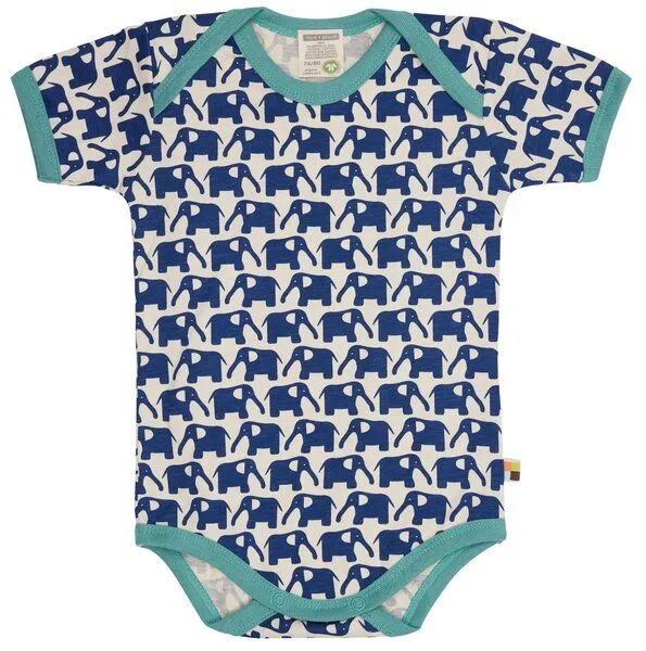 loud + proud loud + proud Babys & Kinder, Body Kurzarm, GOTS-zertifiziert, Ultramarine (blau), – Produktbild 2 von 5