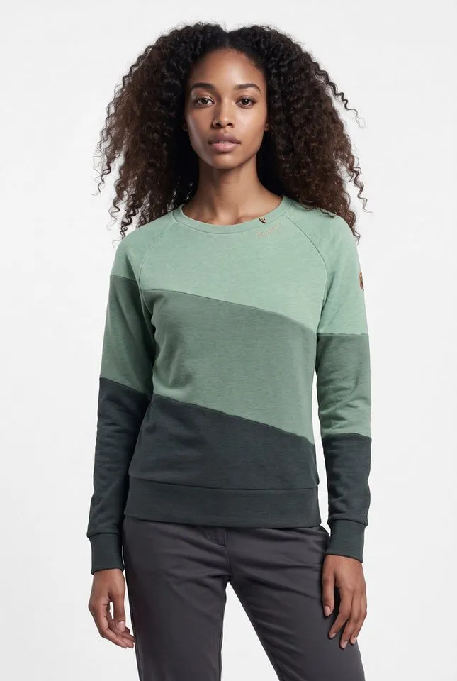 ragwear ragwear Sweater JOHANKA BLOCK in multicolor Block-Streifen, Grün, – Produktbild 2 von 5