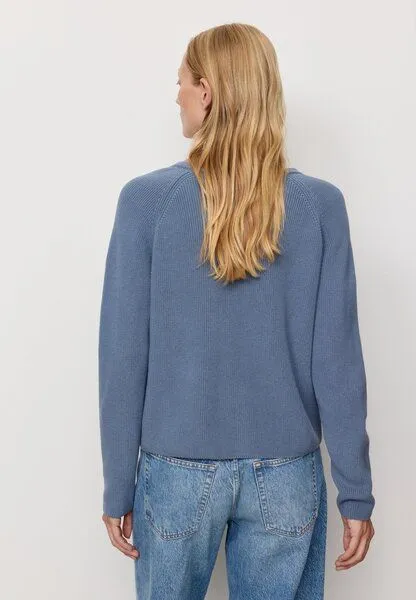 recolution Damen Strickpullover aus Bio-Baumwolle - ARUGULA - recolution, Dove blue (blau), – Produktbild 1 von 4