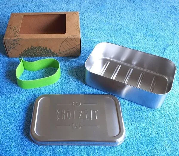 Cameleon Pack Cameleon Pack XL Edelstahl Lunchbox mit Prägung "BROTZEIT" – Produktbild 2 von 4