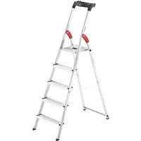 Hailo Hailo L60 StandardLine, Alu-Sicherheits-Stehleiter, 5 Stufen – Produktbild 1 von 1