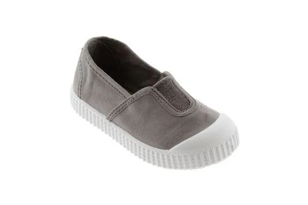 Victoria Victoria vegane Kinder-Schlüpfsneaker – Camping de Lona, Gris (grau), – Produktbild 1 von 4