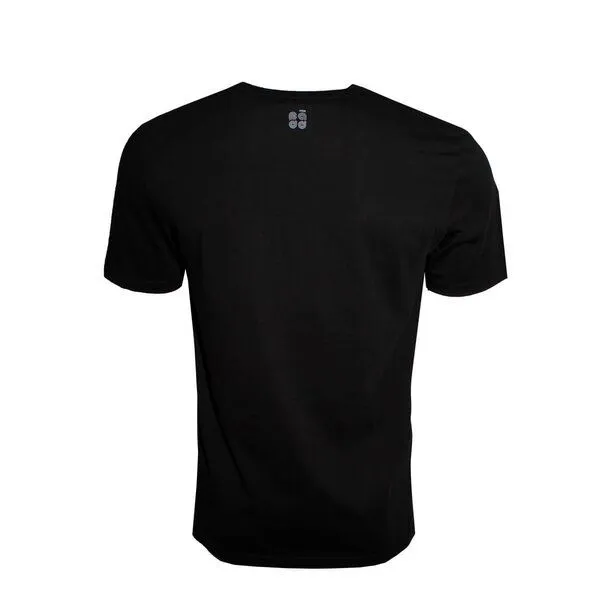 FÄDD FÄDD Herren T-Shirt Rundhals aus Bio-Baumwolle "Mäddl BT" schwarz, Schwarz, – Produktbild 3 von 4