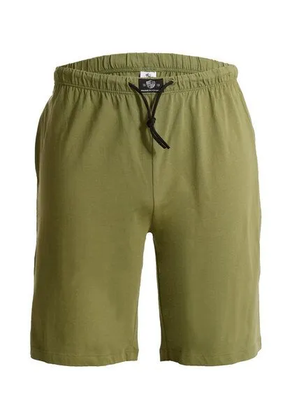 Haasis Bodywear Haasis Bodywear Herren Bermuda mit Seitentaschen, Single Jersey, reine Baumwolle, Olive, – Produktbild 2 von 4
