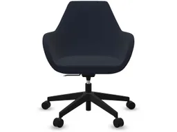 profim profim Bürodrehstuhl "FAN" mit Wippmechanik und Fußkreuz, schwarz, Stoff: blau – Produktbild 1 von 1