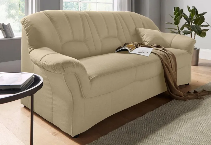 DOMO collection 3-Sitzer Bahia, bequem & komfortabel, zeitloses & elegantes Sofa, Breite 200cm, inklusive Federkern, Beige, – Produktbild 4 von 8