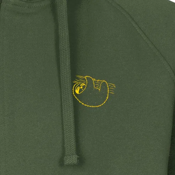 HANDGEDRUCKT HANDGEDRUCKT "Baumelmeister" Männer Zip Hoody Neutral, Militarygreen, – Produktbild 1 von 4