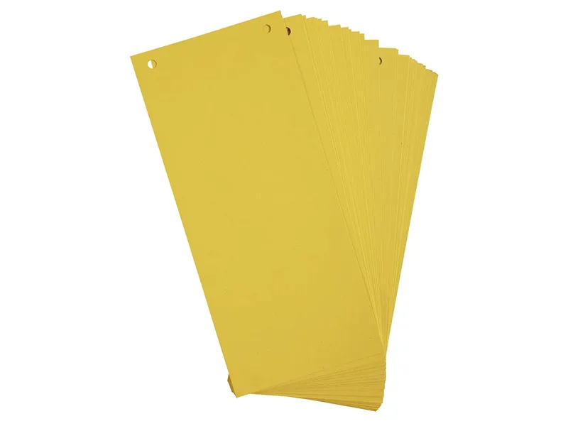 Exacompta 12 x100 Exacompta Trennstreifen "Forever", 180 g/m², 105 x 240 mm, gelb – Produktbild 1 von 1