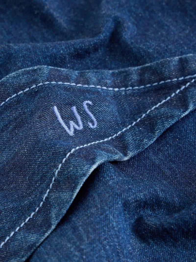 White Stuff Dreieckstuch Charlie aus Denim - Einheitsgröße, Dunkeldenim, – Produktbild 3 von 4