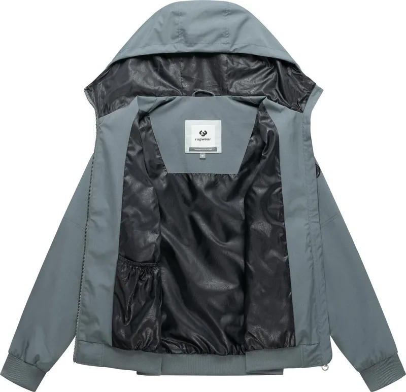 ragwear ragwear Outdoorjacke Stuartt Summer YOUMODO Wasserdichte Übergangsjacke mit Kapuze, Grau, – Produktbild 1 von 4