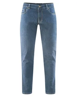 HempAge Hempage Herren vegan 5-Pocket-Jeans In Rinswash-Blau – Produktbild 1 von 1