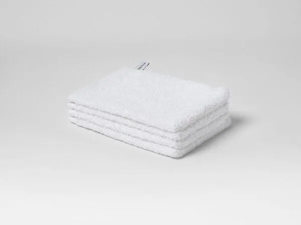 Yumeko Waschlappen Terry 15x22 - 4 Stk. Yumeko aus Bio-Baumwolle, Pure white, – Produktbild 1 von 3