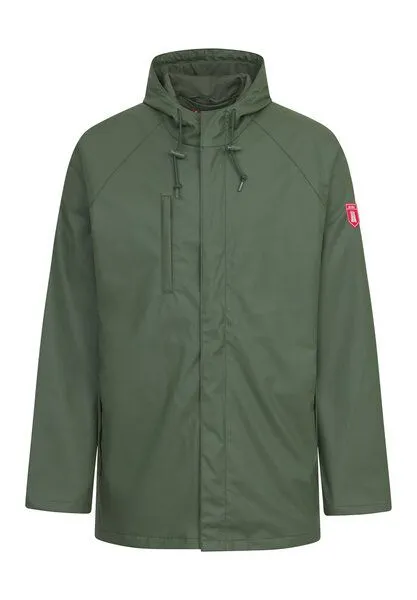 derbe derbe Regenjacke „Passbyplain“, Olive, – Produktbild 2 von 4