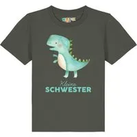 watabout kids watabout.kids T-Shirt Kinder Dinosaurier 03 Kleine Schwester, Khaki, – Produktbild 1 von 1