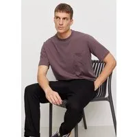 recolution Herren T-Shirt aus Bio-Baumwolle - APOSERIS POCKET - recolution, Dark grape (lila), – Produktbild 1 von 1