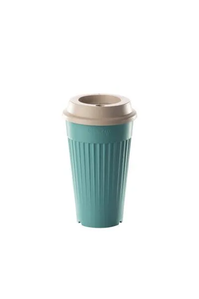 reMAIN reMAIN MAINcup - 4 St. nachhaltige Mehrweg-Trinkbecher 400 ml aus recyceltem Kunststoff – Bruchfest, Spülmaschinenfest & Stapelbar – Perfekt für Cocktails, Kinder, Gastro & Outdoor, Mintblau, – Produktbild 1 von 3
