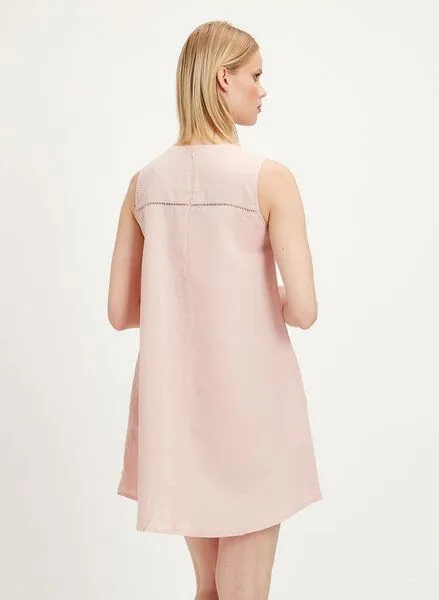 ORGANICATION ORGANICATION Kleid aus Leinen-Mix, Rose smoke, – Produktbild 2 von 4