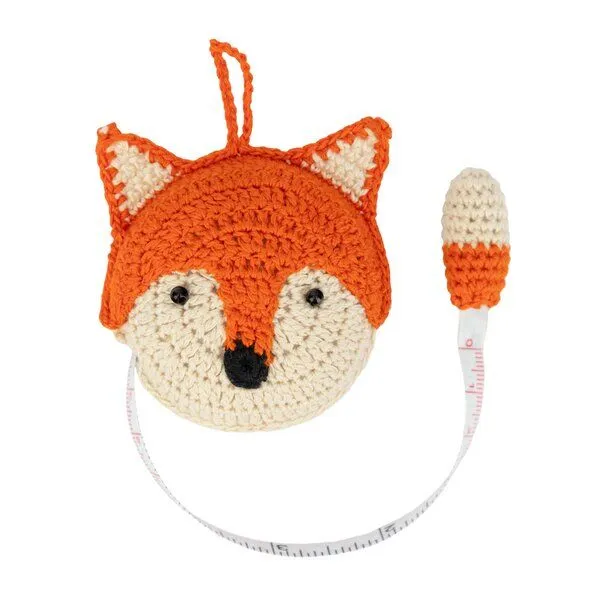 El Puente El Puente Maßband Fuchs in Beige-Orange | Fair Trade & Handmade aus Vietnam, Natur, – Produktbild 2 von 2