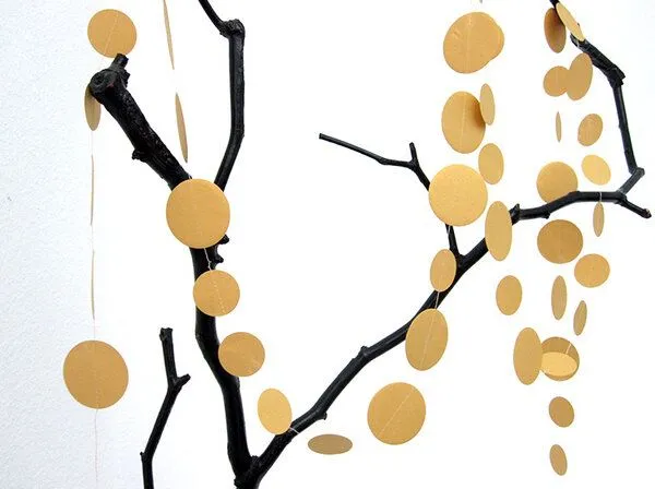 renna deluxe renna deluxe Girlande Punkte in Gold – Produktbild 3 von 4