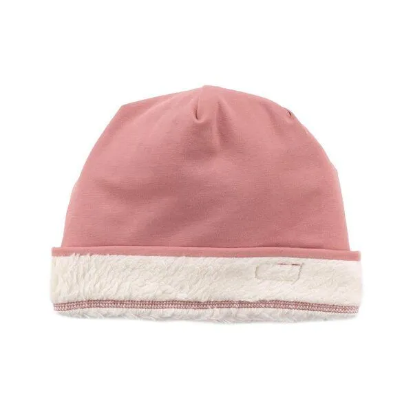 Walkiddy Kinder Fleece Mütze Pink Bio - Walkiddy Cameo Rosa, Nachhaltige GOTS-zertifizierte Baumwolle, Allergikerfreundlich, Umweltfreundlich, Für kalte Tage. – Produktbild 2 von 2