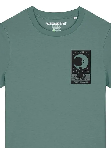 watapparel watapparel T-Shirt Frauen Tarot The Moon, Green bay, – Produktbild 3 von 3