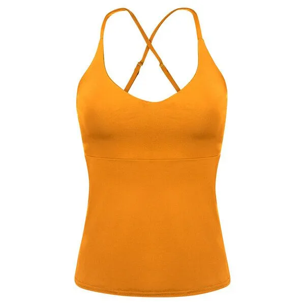 Frija Omina Frija Omina Recycling Tankini Top Nola, Mango (gelb), – Produktbild 1 von 3