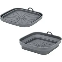 Metaltex Metaltex Silikonkorb quadratisch für Airfryer, 21,5 x 21,5 cm, faltbar – Produktbild 1 von 1