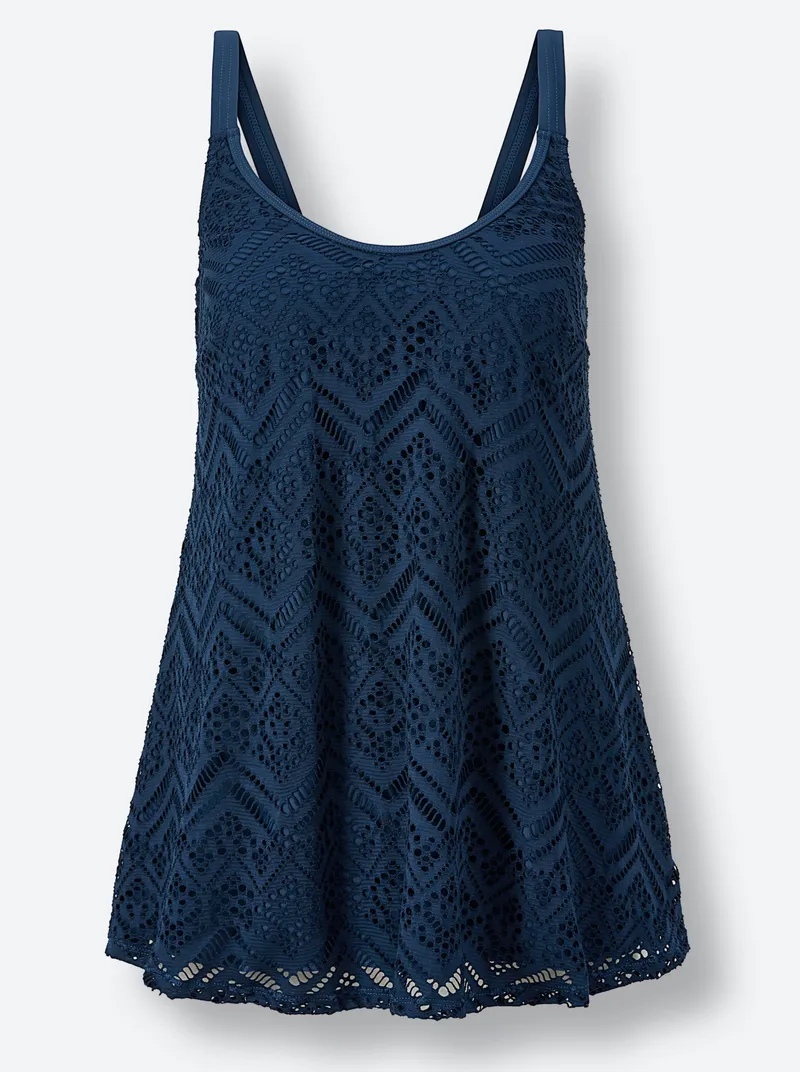 feel good Tankini-Oberteil dunkelblau, Dunkelblau, – Produktbild 1 von 2
