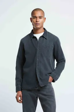 Kings Of Indigo Kings of Indigo Herren vegan Overshirt Juntoku Quercus Dunkelgrau – Produktbild 1 von 1
