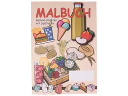 Memo Malbuch "Ernährung"  Format A4, 12 Seiten – Produktbild 1 von 1