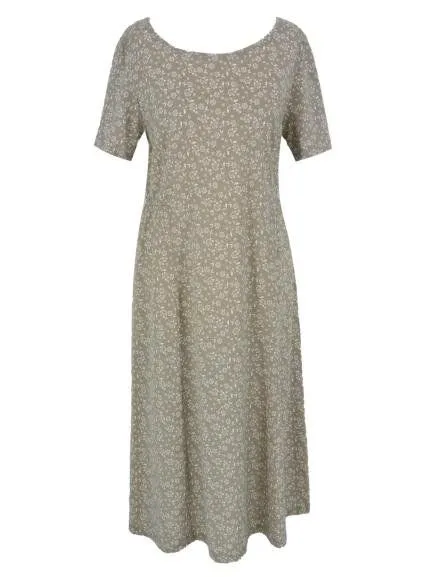 CON_STANT CON_STANT Kleid tailiert 100% Baumwolle (kbA), Blümchen sand, – Produktbild 1 von 1