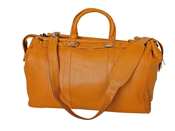 Alpenleder Alpenleder Reisetasche BOLOGNA, Naturbraun, – Produktbild 2 von 4
