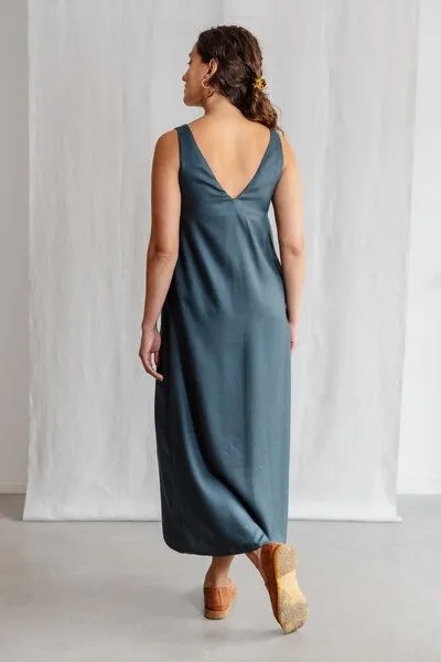 Jyoti - Fair Works Jyoti - Fair Works Modal Kleid Arohi, Waldgrün, – Produktbild 3 von 3
