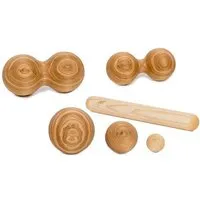 rollholz rollholz SET klein (6-teilig) - das Faszien- und Massageset aus Holz – Produktbild 1 von 1