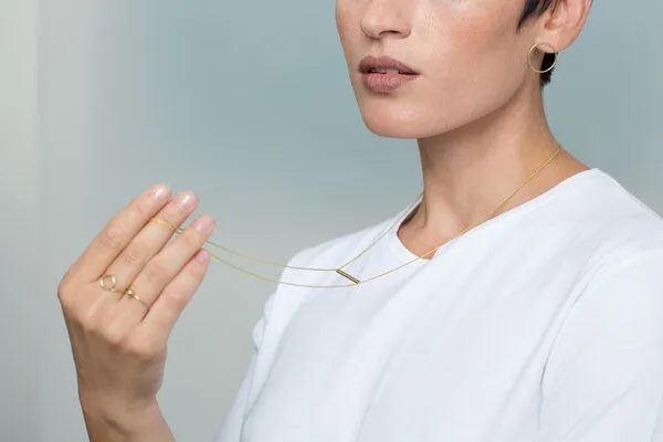 Jonathan Radetz Jewellery Jonathan Radetz Jewellery Kette BELONG, Gold 585, 14 Karat, Länge 80 cm, verstellbar ohne Verschluss – Produktbild 4 von 4