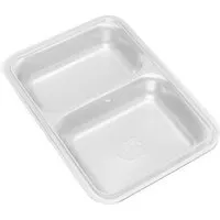 eTHikǝ eTHikǝ Edelstahlbehälter mit zwei Hälften von 500 und 400 ml, 900ml im gesamt, mit Plastikdeckel – Produktbild 1 von 1