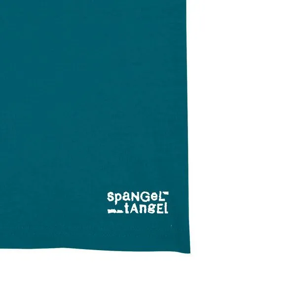 Spangeltangel Spangeltangel T-Shirt "Papierboot", Männershirt, Herrenshirt, bedruckt, Biobaumwolle, Unisex, Petrol, – Produktbild 3 von 3