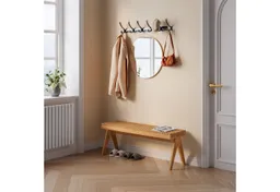 en.casa Sitzbank, »Lasdarvoo« 120 x 35 x 45 cm Bambus Natur – Produktbild 1 von 1
