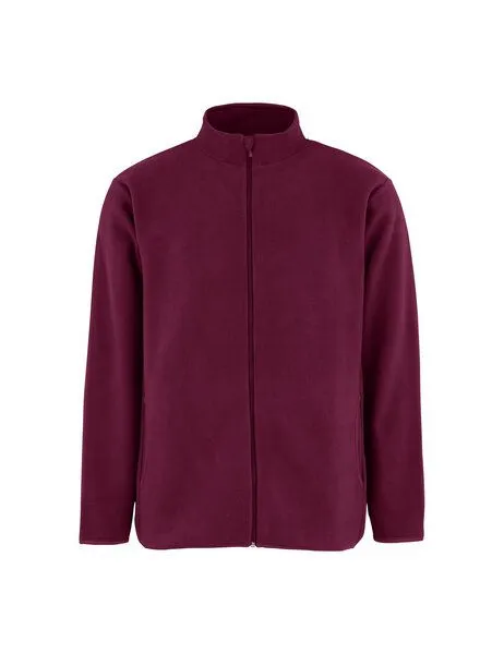Neutral Neutral® Herren Unisex Fleecejacke Jacke Übergangsjacke von Neutral RPet Recyceltes Polyester Übergrösse bis 5XL Plus Size, Bordeaux, – Produktbild 2 von 4