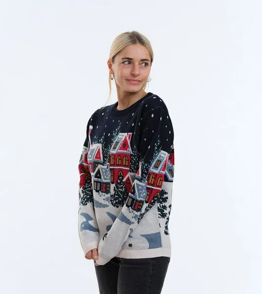 Gary Mash GARY MASH Pullover Lamona aus feinem Jacquardstrick, Holy moly town (mehrfarbig), – Produktbild 3 von 4