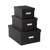 Exacompta 3er-Set Exacompta Aufbewahrungsboxen "Office By Me", Multiformat, schwarz – Produktbild 3 von 3