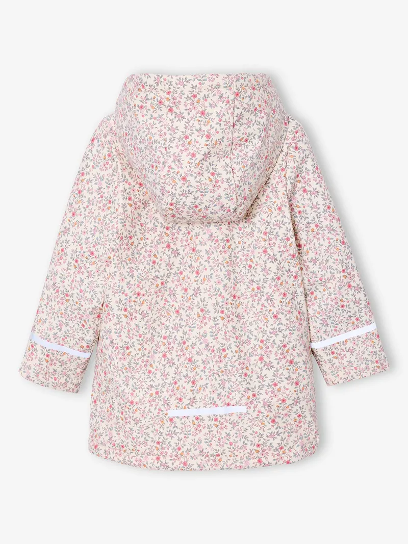 Vertbaudet Warme Regenjacke mit Teddyfleece-Futter Mädchen, Mehrfarbig, – Produktbild 3 von 4